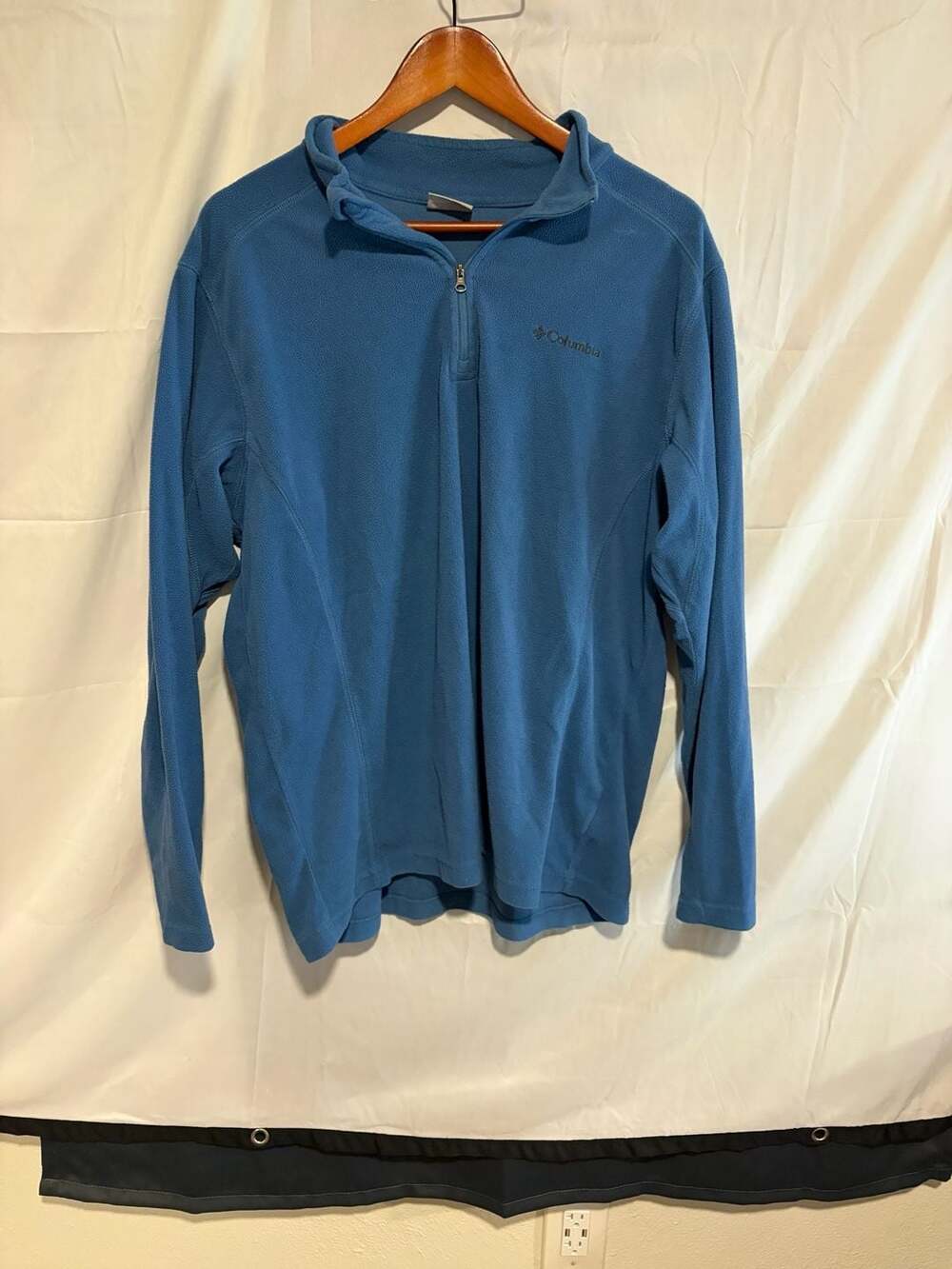 Columbia Klamath Range II Half Zip Fleece Pullover Size L Blue